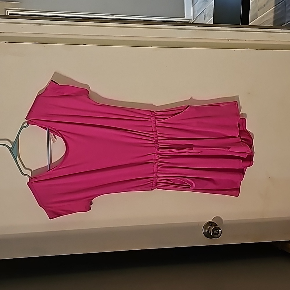 Hot pink romper